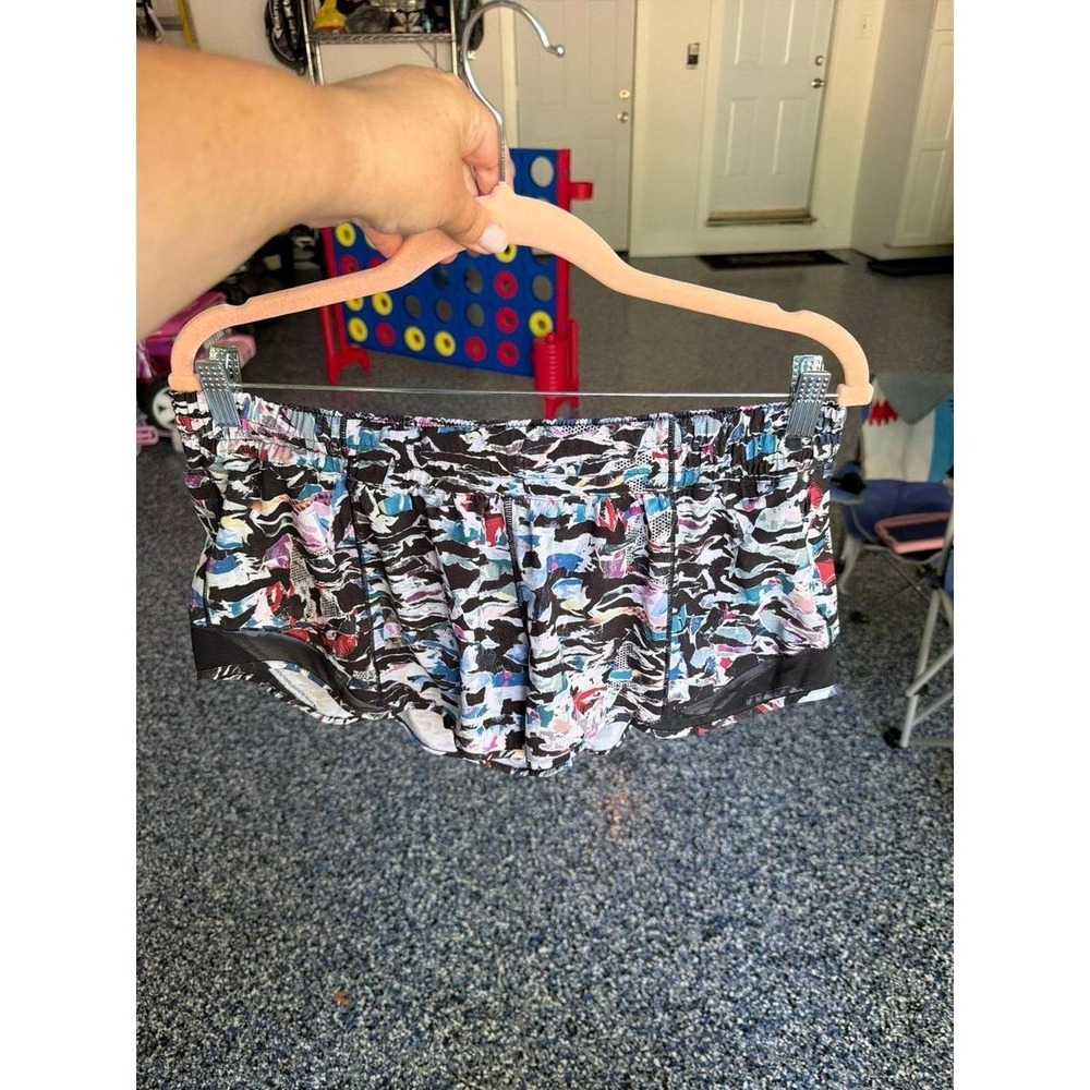 Lululemon Hotty Hot Shorts‎ featuring a "Culture Clash Multi Black 12